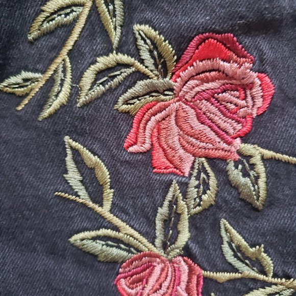 TopShop Moto Rose Print Mom Jeans - Picture 7 of 7